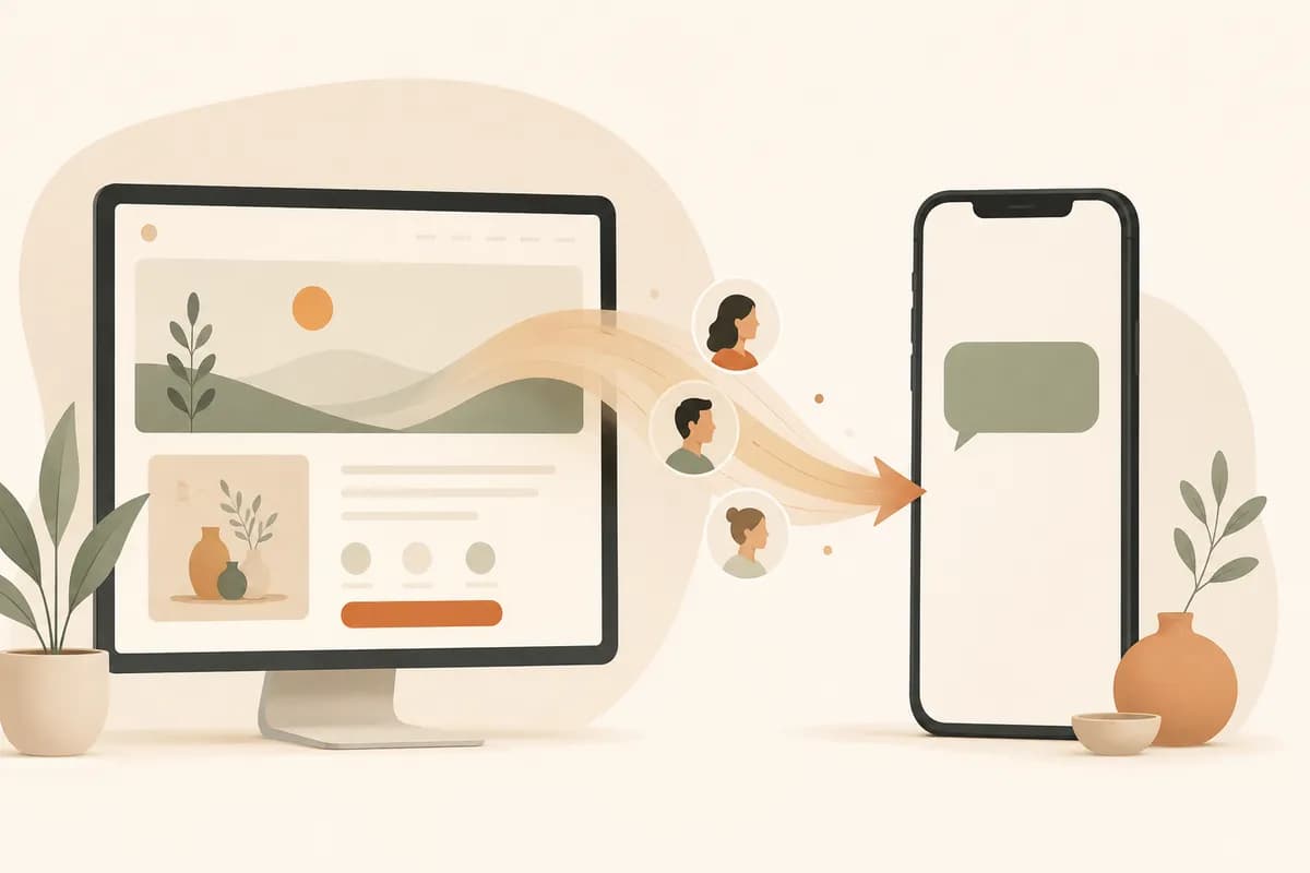 Website visitors turning into WhatsApp chat messages