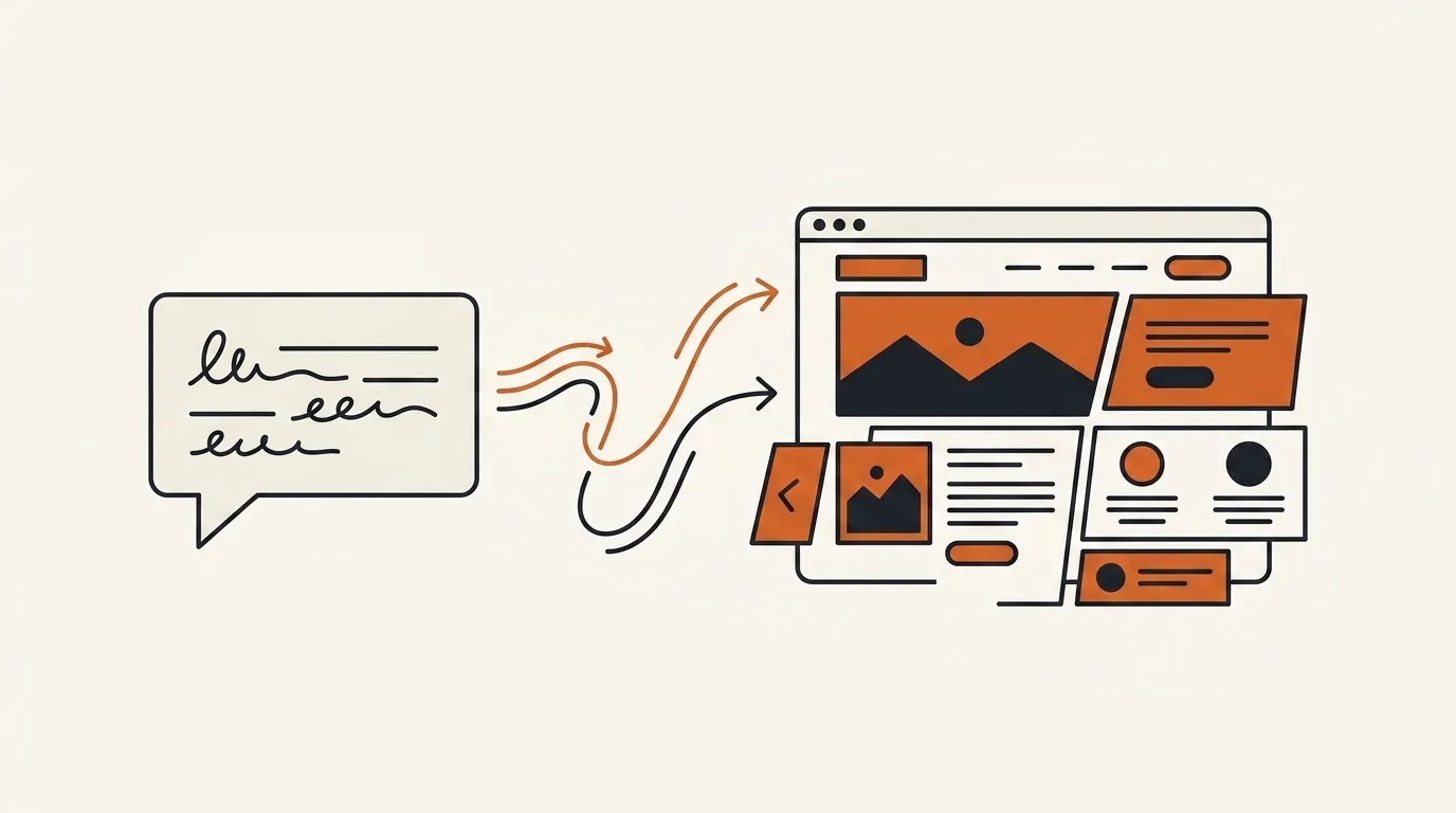 Bikin website pakai AI: dari satu kalimat prompt, sebuah website bisnis lengkap tersusun sendiri di dalam jendela browser dalam beberapa menit