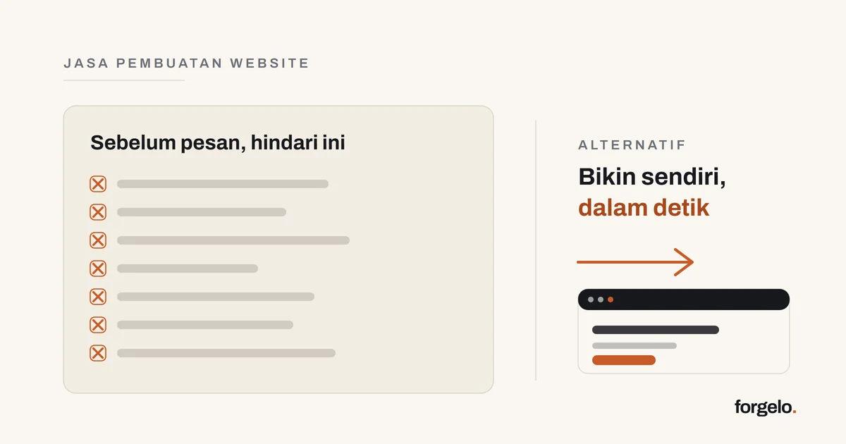 Tujuh kesalahan umum saat pakai jasa pembuatan website, dan alternatif bikin sendiri pakai AI