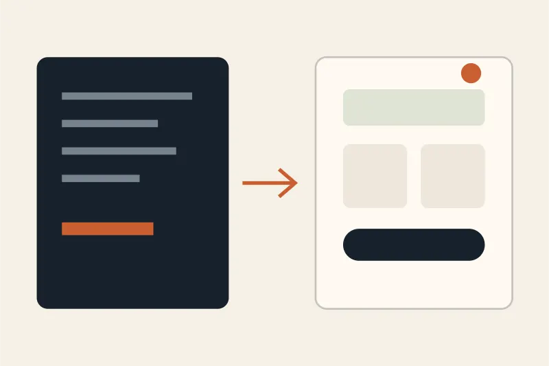Ilustrasi perbedaan output kode dari v0 dan Bolt dengan website bisnis terpublikasi dari Forgelo