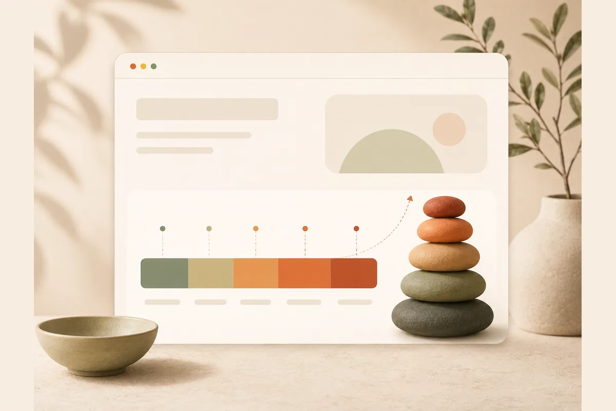 A segmented horizontal bar next to a growing stack of pebbles representing recurring costs adding up over time.
