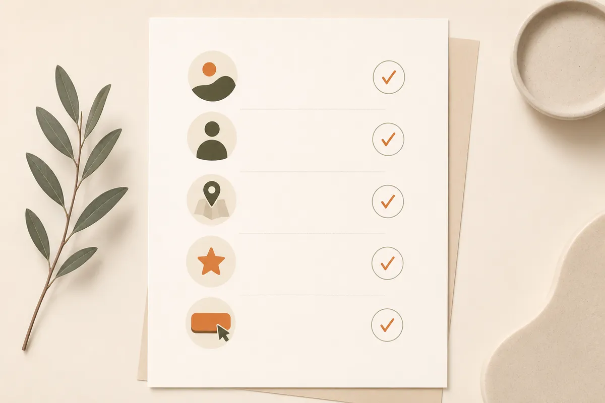 A checklist of essential small business website elements