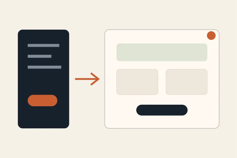 A prompt workflow moving from business context to focused section edits and a verified published website