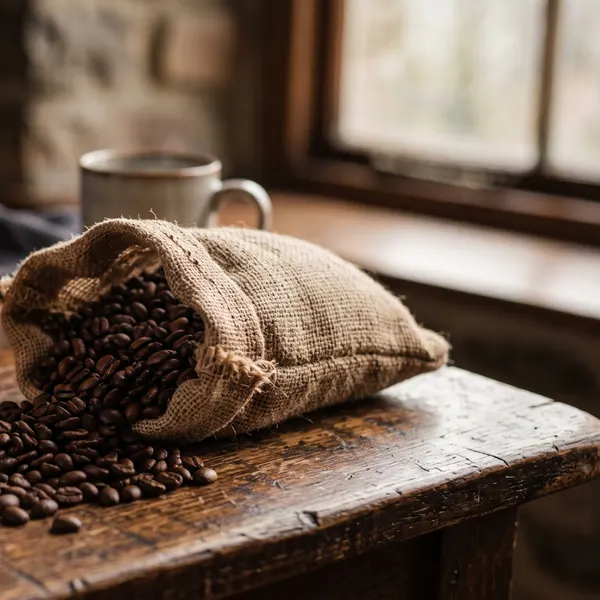 coffee beans prepared for the daily roast