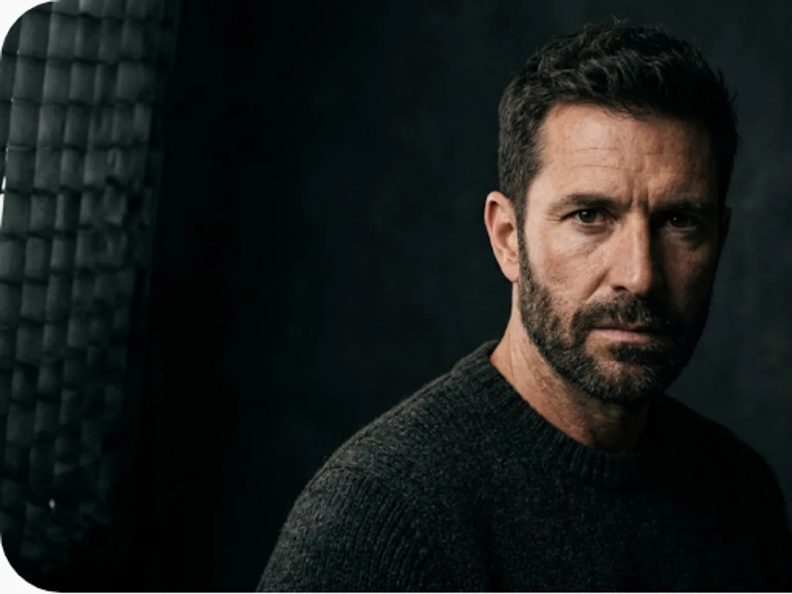 dramatic studio portrait with moody lighting